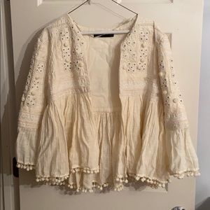 Zara open wrap, cream